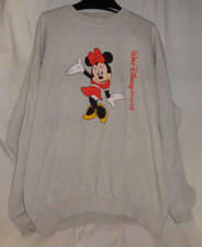 Vintage Mickey Inc Walt Disney World MINNIE MOUSE Sweat Shirt Sz XXL Made in USA