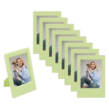 8pcs Mini Picture Frames 2.4 x 3.5 Inch Wallet Size Photo Frame, Light Green