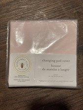    Burt's Bees Baby Changing Pad Cover Pink 100 Organic Cotton   Soft  Sweet 