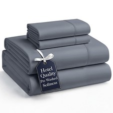 Casa Platino Queen Size Bed Sheets, Pre-Washed Microfiber Sheet Set, Ultra So...