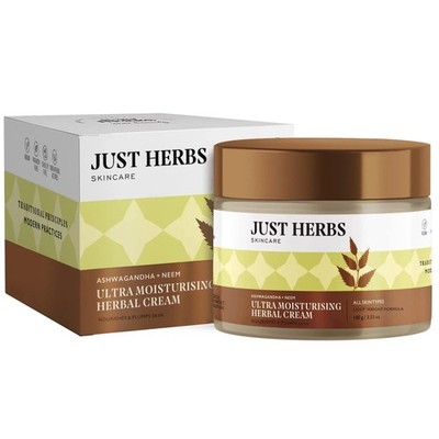 Just Herbs Ayurvedic Herbal Nourishing Face Moisturizing Massage Cream 100g