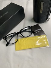 Silver And Black Chrome Hearts Style Eyeglasses