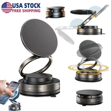 360 Vacuum Strong Magnetic Phone Holder Suction Cup Car Stand Foldable Car Mount