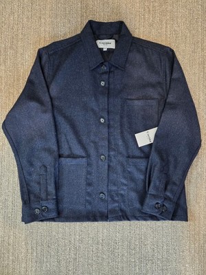 M Navy Lambswool Overshirt Corridor NYC [NWT Orig. $325]