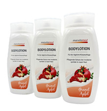 3x marvita Bodylotion tägliche Körperpflege Granat Apfel - trockene spröde Haut