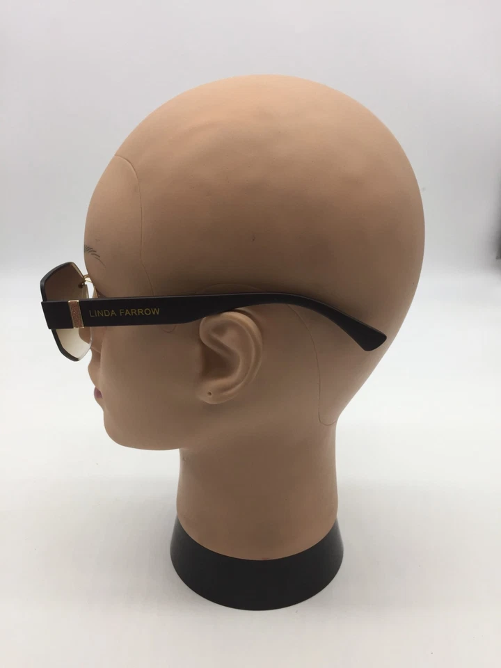 Linda Farrow Gold/Brown Women's Designer Sunglasses 61-16-146 Brown Lens - Image 4 of 4