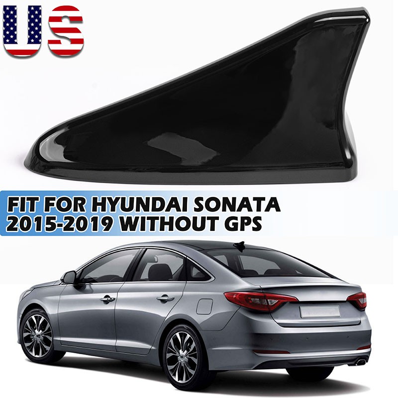 For 2015-2019 Hyundai Sonata-Elantra Optima Shark Fin Roof Antenna Cover BLACK