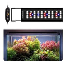 GLOWRIUM LED Full Spectrum Dimmable Freshwater Fish Tank Light Timer 48-53 in