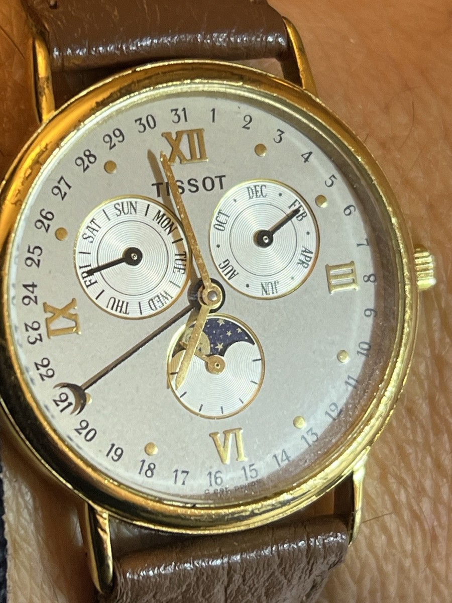時計 3点 Rare TISSOT C 295 Triple Date Moon dial - men's wrist watch