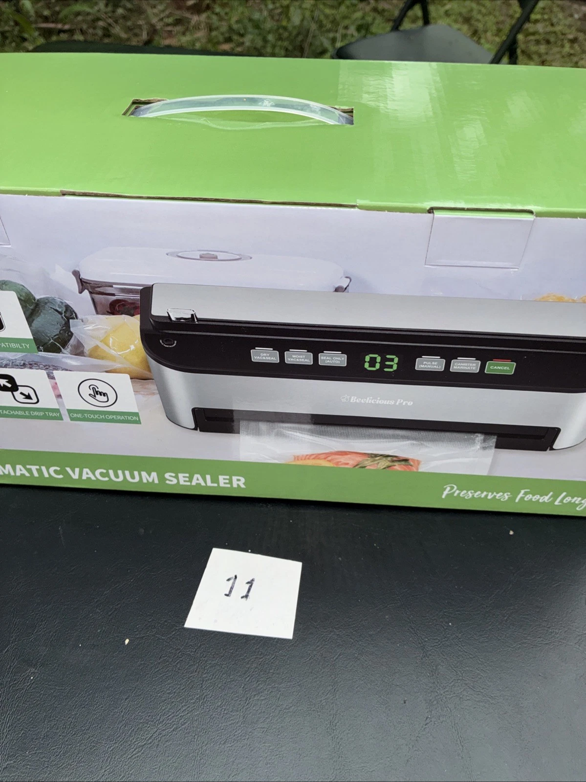 85kPa Vacuum Sealer Machine with Bags Storage, for Moist Seals Auto Food Sealer