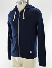 MARINE LAYER Navy AFTERNOON Fleece Line Full Zip Hoodie Sweatshirt XL NWOT