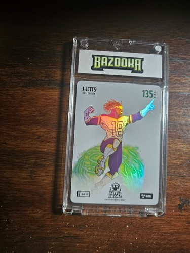 2025 BoBA Battle Arena Update J-Jetts Justin Jefferson Glow Blizzard Battlefoil