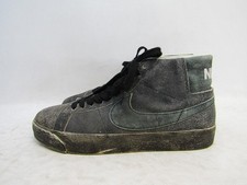 Nike Mens Sz 11 M Blue Gray Leather Suede Lace Up Ankle Casual Sneakers