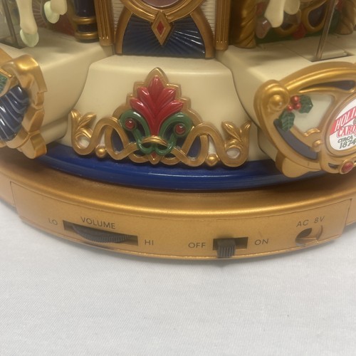 Mr Christmas Animated 1994 Holiday Carousel Merry Go Round Musical In Good Cond - Picture 2 of 9