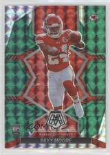 2022 Panini Mosaic Rookies Green Mosaic Prizm Skyy Moore #319 7l6