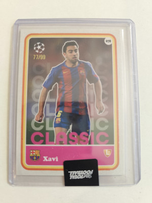 Topps Total Football 24/25 Xavi Classic /99 Barcelona Legend 77/99