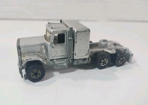 Vintage Hot Wheels Steering Rigs GMC Silver Blackwall 1980 Semi Truck Hong Kong