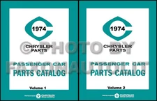 1974 MoPar Master Parts Catalog Dodge Plymouth Chrysler Illustrated Book