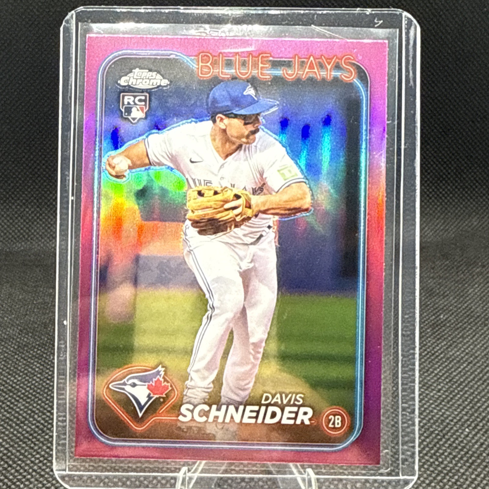 2024 Topps Chrome - Davis Schneider #290 Pink Refractor (RC)