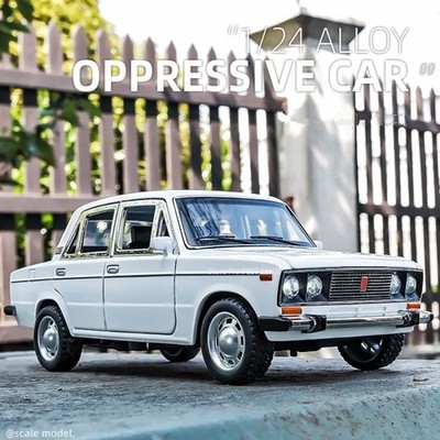 1:24 LADA Classic Car Alloy Car Model Diecast Toy Vehicle Pull Back Sound Light