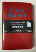 Field Notes "Resolution" WINTER 2017 FNC-37 CHECKLIST & DATE BOOKS