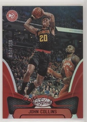 2018-19 Certified Mirror Red 37/299 John Collins #36 s3g
