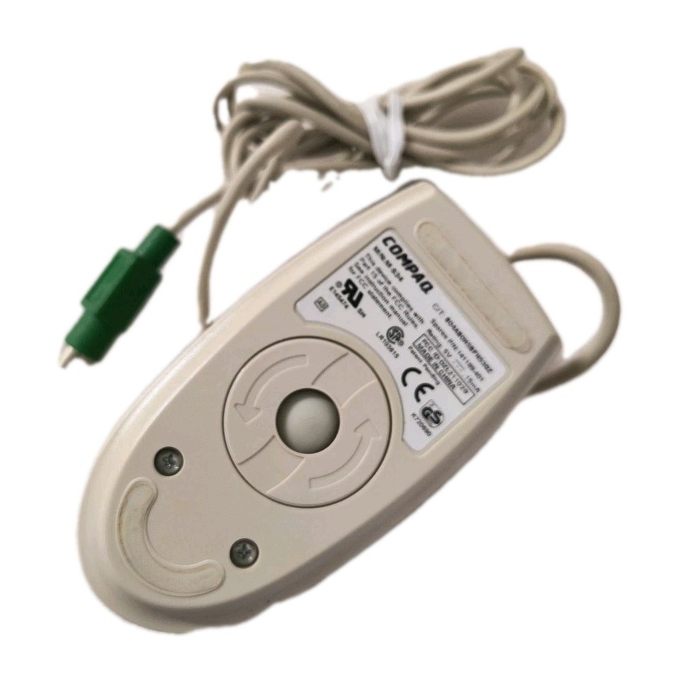 VINTAGE COMPAQ M-S34 2 BUTTON MECHANICAL PS2 MOUSE DS-BIN6-2 | eBay