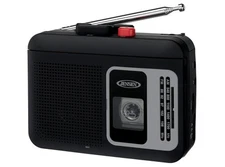 Jensen SCR-75 Portable Cassette Player/Recorder with AM/FM Radio - Black