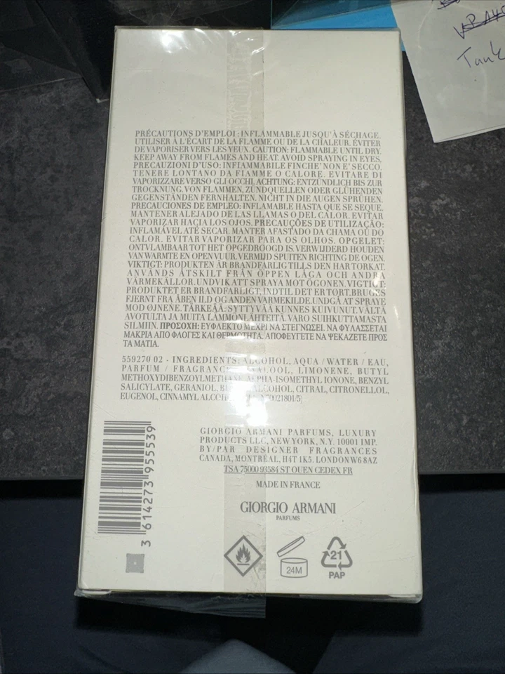 Giorgio Armani Acqua Di Gio Eau de Toilette für Herren - 200ml - Bild 2 von 2