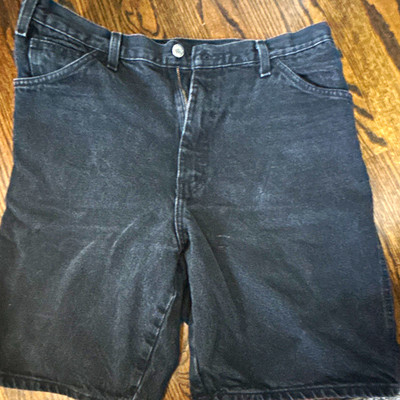 Dickies Men's Black Dark Wash Straight Leg Denim Jeans Regular Fit Pockets