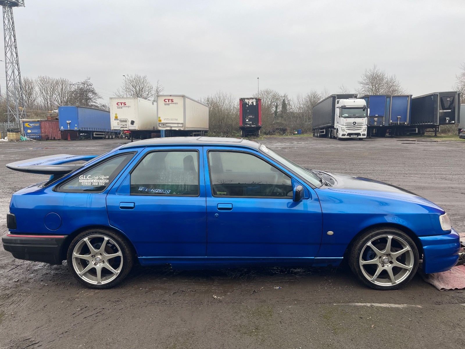 1991 Ford Sierra XR 4x4 2.0 Blue With Full RS Body Kit