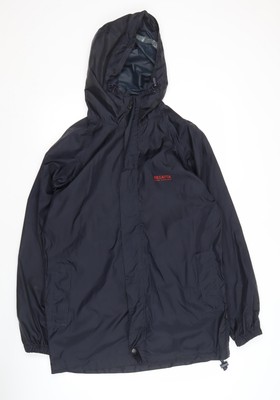 Regatta Herren Regenmantel blau XS Wanderjacke mit Kapuze