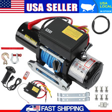 12000lbs Electric Winch 12v Synthetic Cable Truck Trailer Towing Off-road 4wd Us 12000lbs Electric Winch 12v Synthetic Cable Truck Trailer Towing Off-road 4wd Us