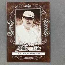 2016 Leaf Babe Ruth Collection Career Achievements #2 MLB New York Yankees
