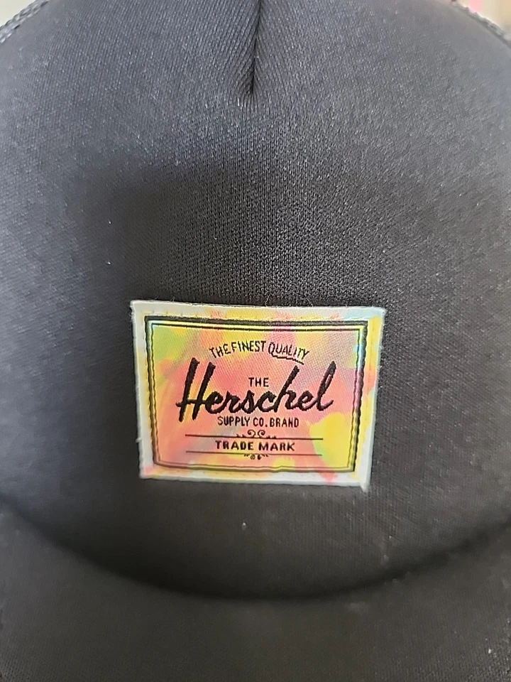Herschel Supply Co. Sombrero Hueso Ballena Malla Gorra Snapback Camionero Negro Talla Única Foto 2 de 4