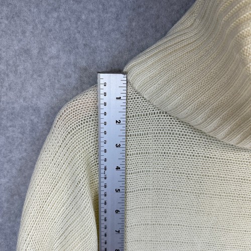 Secrets of Mine Sweater Womens Size S Cream Wool Blend Wide Sleeves Pullover - Picture 8 of 14
