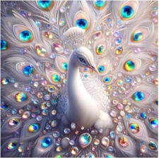 5D Diamond Painting Kits for Adults, 5D Diamond Art Kits for Beginners Peacock -