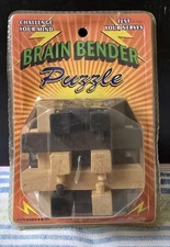 Wood Puzzle Mind Test Challenge Game Brain Bender  Fun or Gift 
