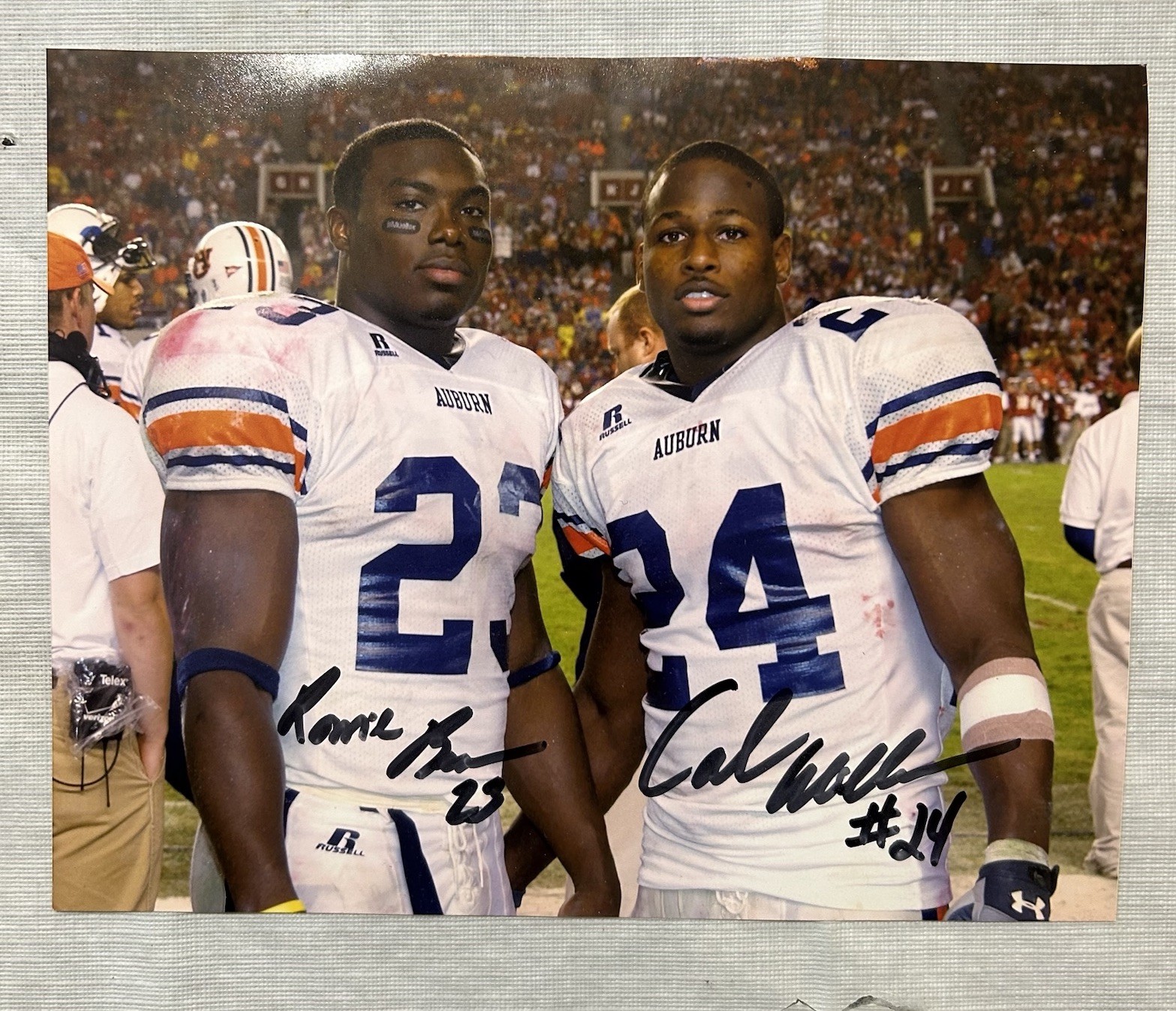 Auburn Tigers Ronnie Brown & Carnell Williams Signed Auto Aub 2003 8”x10” Photo