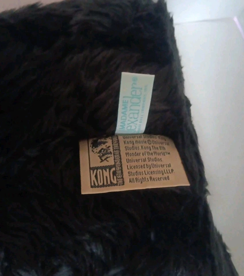 Peluche Madame Alexander Large King Kong 2005 vintage 19" nuevo con etiquetas raro. Foto 3 de 4