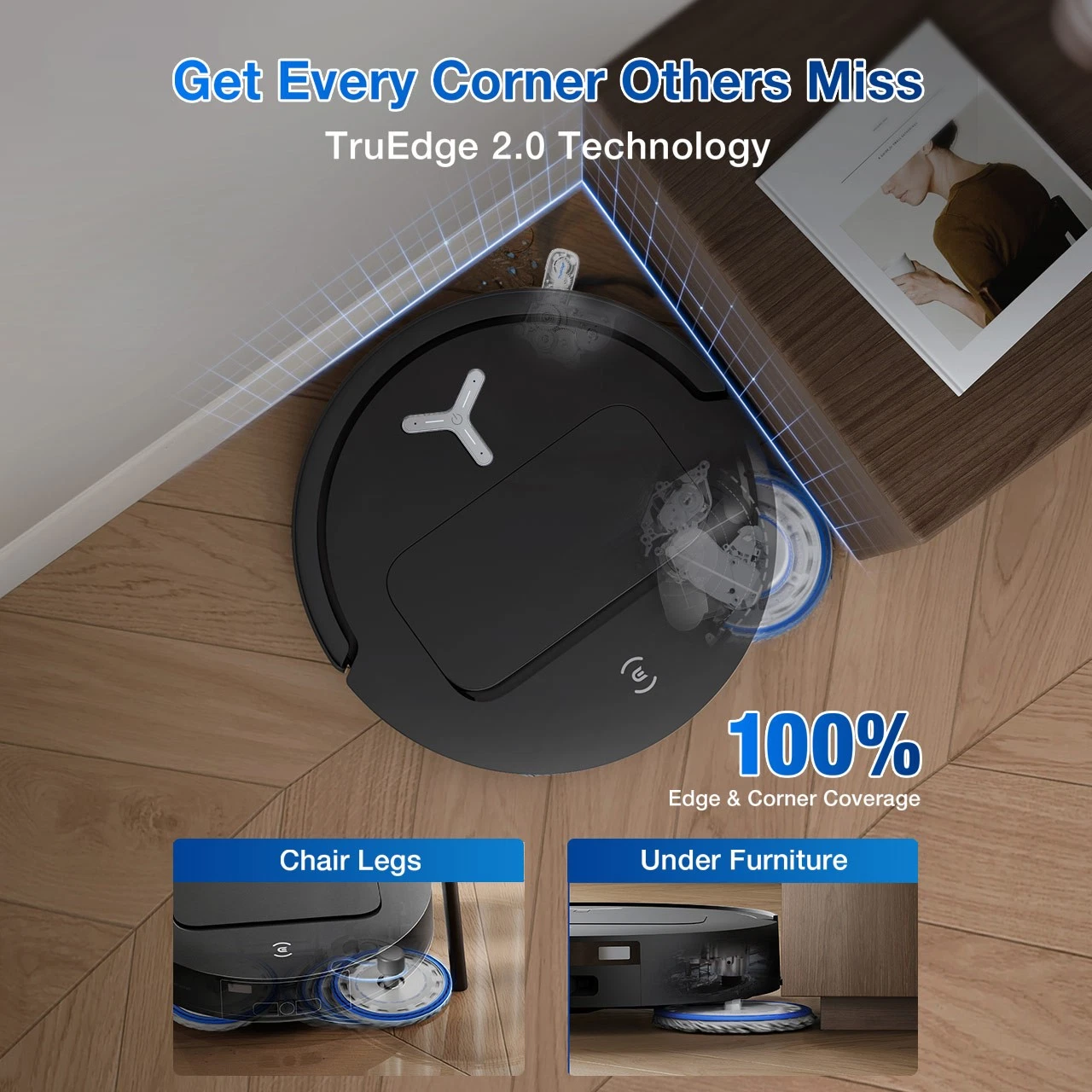 ECOVACS DEEBOT T50 PRO Omni Robot Vacuum and Mop 15000Pa - Certified Refurbished - product detail image 3