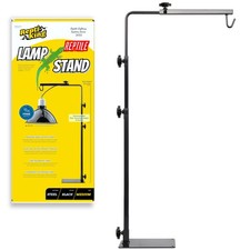 ReptiKing Reptile Lamp Stand, Adjustable Heat Fixture Small, Black