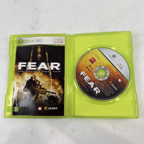 F.E.A.R. Xbox 360 Video Game Fear First Encounter Assault Recon Complete Manual - Picture 3 of 6