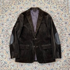  A, Size 42R Polo Ralph Lauren Euro Seal Corduroy Blazer   Dark Brown