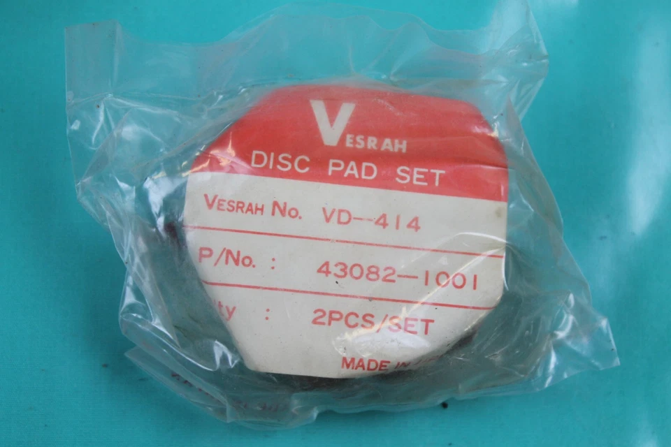 Juego de pastillas de freno delanteras NOS Vesrah Kawasaki KZ1000 KZ440 KZ400 KZ650 KZ550 VD-414 Foto 3 de 4