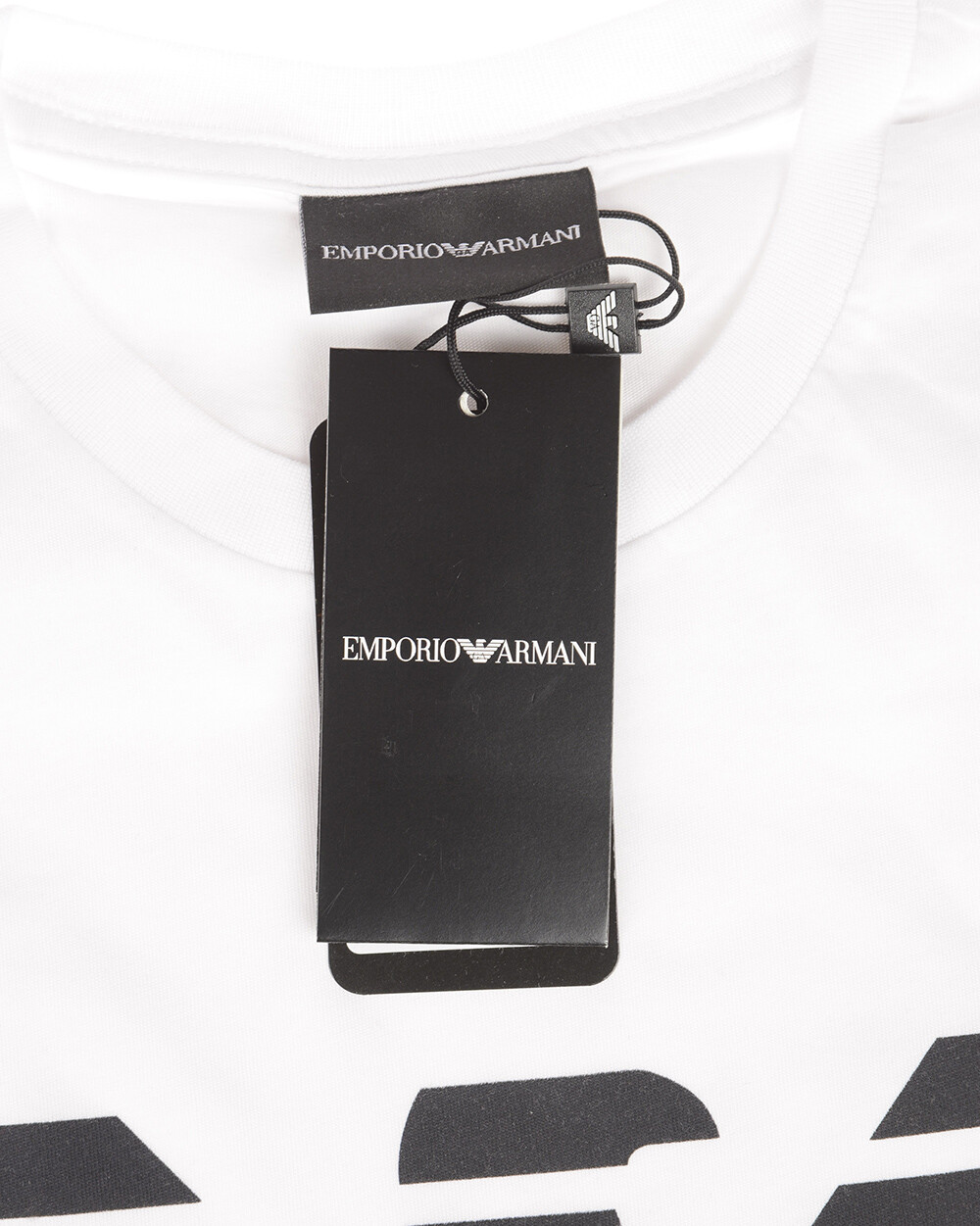 Emporio Armani Black Men's cotton T-Shirt EA Round Neck,Size M*L*XL*2XL*3XL