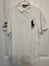 Polo Ralph Lauren Short Sleeve Shirt MENS XL Custom Slim Fit Mesh Polo Big Pony