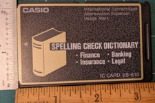Casio IC Card ES-610 Spelling Check Dictionary - Made in Japan