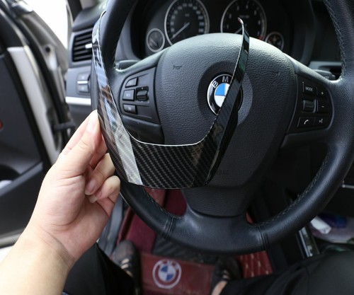 ABS Fiber Modification Steering Wheel Frame Cover Trim For BMW X3 X4 X5 2014-17 - Picture 3 of 10