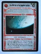 SWCCG Star Wars CCG You Will Go To The Dagobah System Hoth BB Rare R1 NM/LP